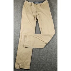 Eddie Bauer Pants Womens 6 LegendWash Tan Chino Straight Leg Cotton EXCELLENT